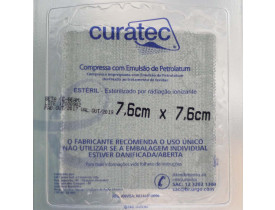 Curatec Compressa com Emulsão de Petrolatum 7,6 x7,6 cm